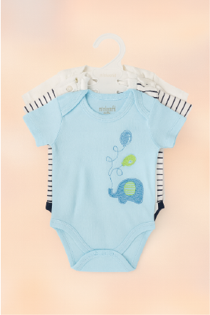 3-Pack Unisex Baby Onesies – 0-3, 3-6, and 6-9 months old — image 2